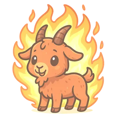 HDR processed image of a goat with enhanced brightness